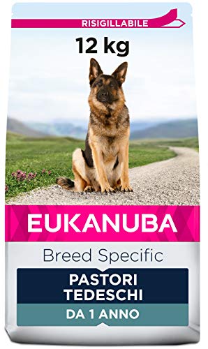Eukanuba Breed Specific Alimento Secco per Pastori Tedeschi Adulti, Cibo per Cani Adattato in Modo Ottimale alla Razza 12 kg