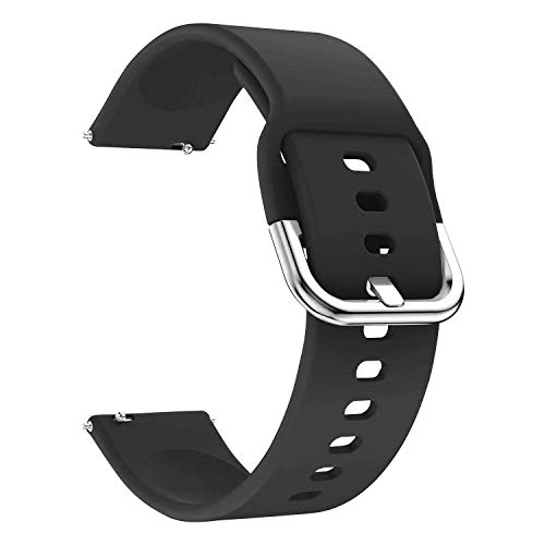 EWENYS Cinturino sportivo in silicone morbido per smartwatch, braccialetto compatibile con Samsung Galaxy Watch Gear S3 Classic   Huawei Watch GT 2   Fossil Gen 5   Amazfit GTR 2