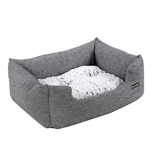 Feandrea PGW22G, Cuccia divano letto per canit, Cuscino materassino lavabile, 48 x 18 x 38 cm, Griggio