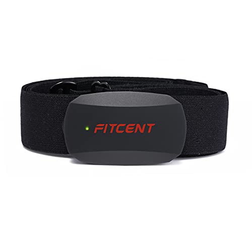 Fitcent Cardiofrequenzimetro con Fascia Toracica, Bluetooth & Ant+ ...