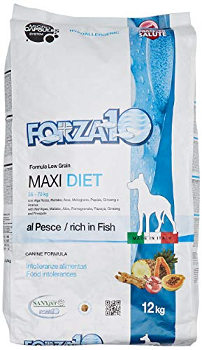 Forza 10 Maxi Diet Pesce Secco Cane kg. 12-Mangimi secchi per Cani crocchette, Multicolore, Unica
