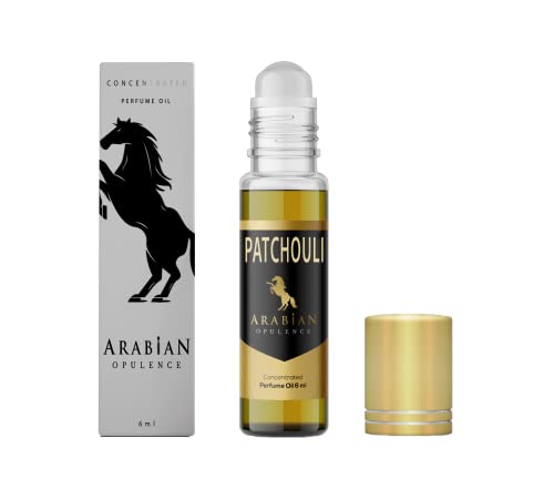 FR240 PATCHOULI olio di profumo unisex 6ml roll-on bottiglia. Arabian Opulence. legnoso balsamic patchouli piccante caldo
