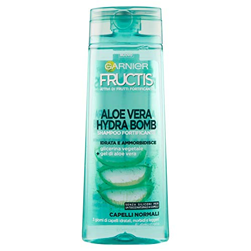 Garnier Shampoo Fructis Aloe Vera Hydra Bomb, per Capelli Normali, Idratati e Leggeri, 250 ml