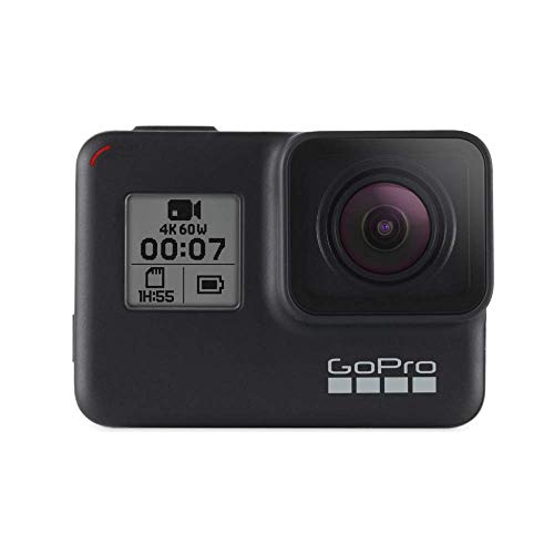 GoPro Hero7 - Action Camera 4K con Hypersmooth, Stabilizzazione video e Live streaming, Controllo vocale, impermeabile fino a 10 m - Nero