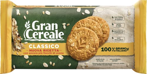Gran Cereale Biscotti Gran Cereale Classico, Ricchi di Fibra e Fosforo, 500 g