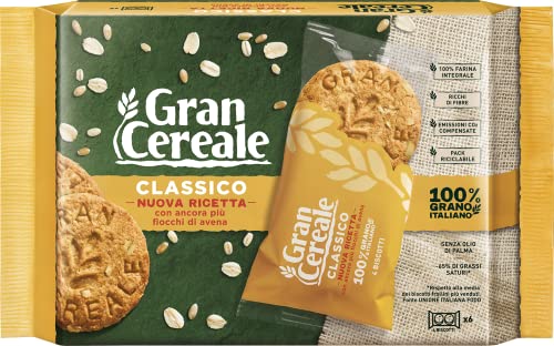 Gran Cereale Classico, Biscotti Integrali con Fiocchi di Avena, Far...