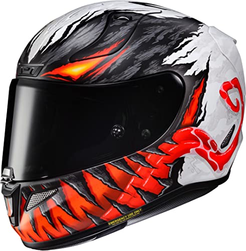 HJC Helmets Rpha 11 Anti Venom Marvel Casco Moto Sportivo, Rosso Nero Bianco, S, 55-56 cm