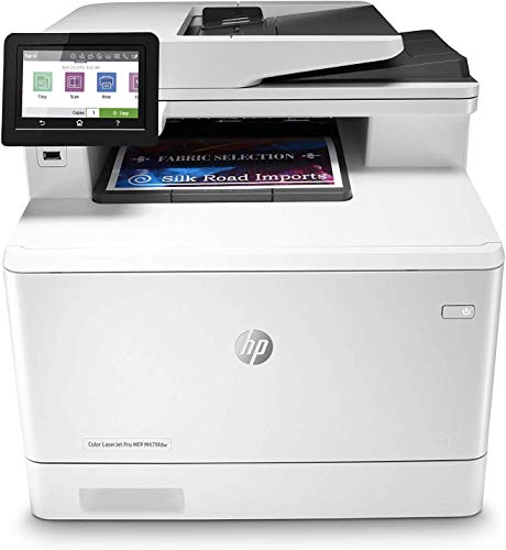 HP Color LaserJet Pro MFP M479fdw W1A80A, Stampante Multifunzione A4, Stampa Fronte e Retro Automatica a colori, 37 ppm, Fax, ADF, Wi-Fi, Ethernet, USB, HP Smart, Bianca