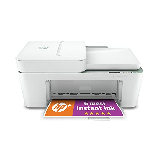 HP DeskJet 4122e Stampante Multifunzione, 6 Mesi di Inchiostro Instant Ink Inclusi con HP+