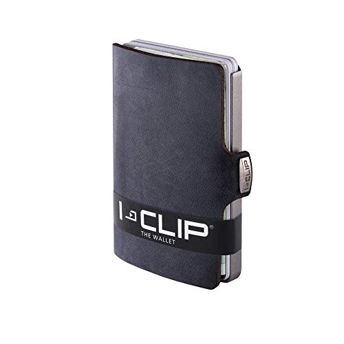 I-CLIP Original Silver Soft Touch Black, Portafoglio, Wallet