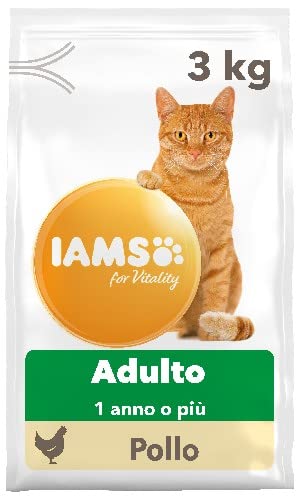 IAMS for Vitality Alimento secco con pollo per gatti adulti (1-6 anni) - 3 kg