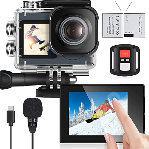 icefox Action Cam, 20MP Action Cam 4K con Touch Screen, Stabilizzat...
