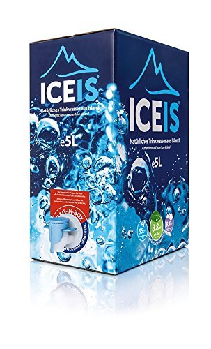 ICEIS – Acqua naturale alcalina (pH 8.8) da un ghiacciaio in Islanda – 5L. box (Confezione da 1)