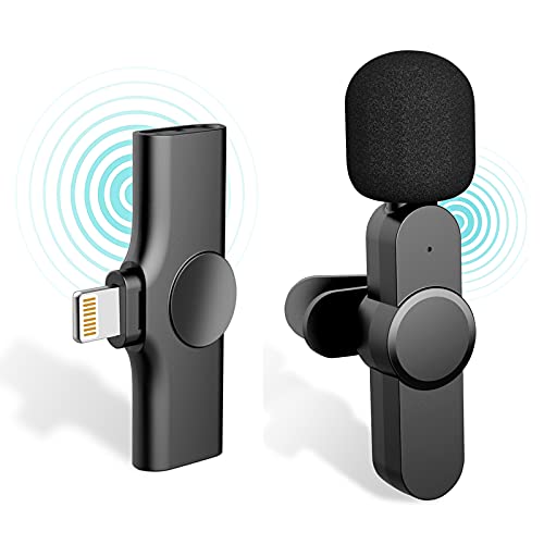 iDiskk Microfono Wireless per iPhone iPad iOS, Professionale Microf...