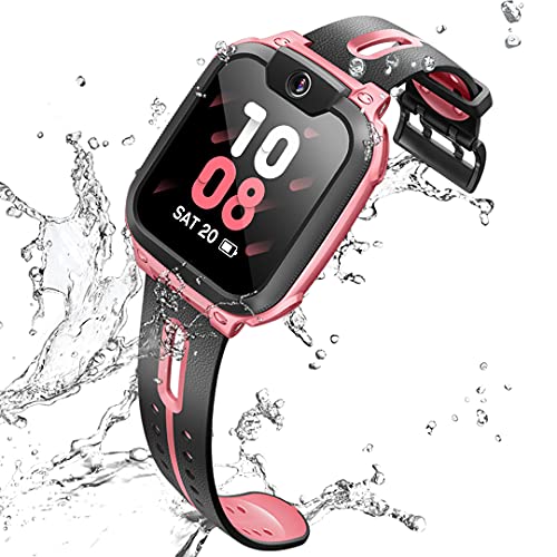 imoo Watch Phone Z1 Kids Smart Watch, 4G Kids Smartwatch Telefono con video e telefonata di lunga durata, orologio GPS per bambini con localizzazione in tempo reale & IPX8 resistenza all acqua (rosa)