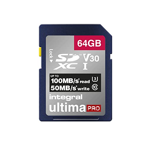 Integral Scheda SD da 64 GB 4K Ultra-HD Video ad alta velocità SDX...