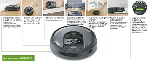 iRobot Roomba i7156 Robot Aspirapolvere, Memorizza la planimetria d...
