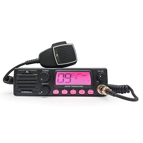 IT Radio CB TTi TCB-900 EVO, DSS, SQ, Dual Watch, Mic Gain, 12V-24V, connettore dongle Bluetooth, Black