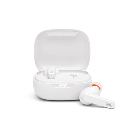 JBL LIVE PRO+ TWS Cuffie In-Ear True Wireless, Auricolari Bluetooth Senza Fili con Triplo Microfono Integrato e Cancellazione Attiva del Rumore, Impermeabili IPX4, fino a 28h di Autonomia, Bianco