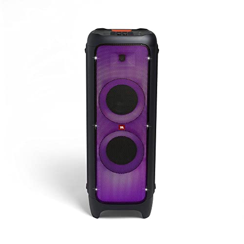 JBL PartyBox 1000 - Speaker Bluetooth con Giochi di Luce ideale per Feste, Braccialetto con Controllo Gestuale, Ingresso per Microfono e Chitarra, Nero