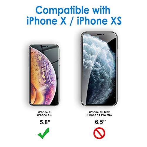 JETech Cover in Silicone Compatibile iPhone X XS, 5,8 Pollici, Cust...