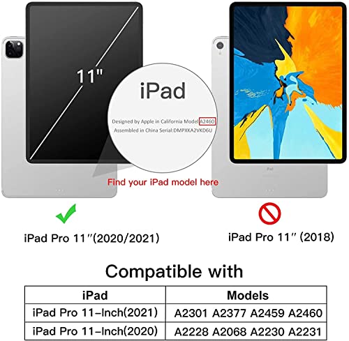 JETech Custodia per iPad Pro 11 Pollici (Modello 2021 2020), con Po...