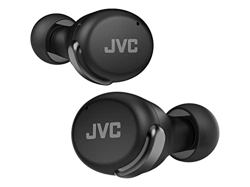 JVC cuffie auricolari True Wireless, Cancellazione attiva del rumore, leggere, design elegante, Bluetooth5.2, Waterproof(IPX4), 21H di autonomia, modalità a bassa latenza per il gioco, HA-Z330T-B,nero