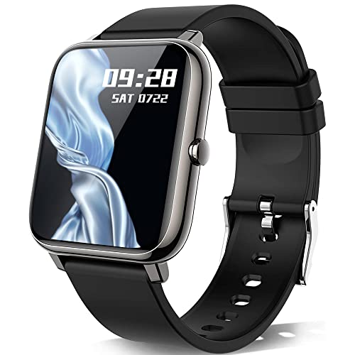KALINCO Smartwatch, Orologio Fitness con Cardiofrequenzimetro e Monitoraggio del Sonno， Orologio con Cinturino Milano, Smartwatch IP67 Impermeabile per Uomo Donna per Android iOS
