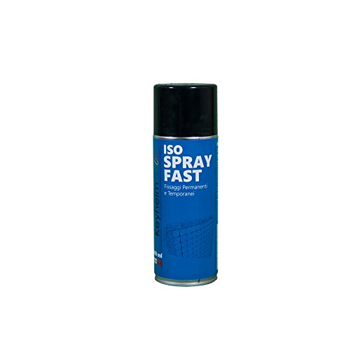 Keyhelm - Iso Spray Fast Colla Spray per Pannelli Fonoassorbenti, Adatta a Diverse Superfici | Bomboletta di Colla Spray per Fissaggi Permanenti o Temporanei, 400 ml, fino a 10 m2