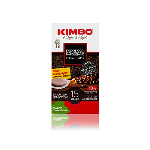 Kimbo Espresso Napoletano Formula Bar Cialde Compostabili ESE - Confezione da 8 Pacchi da 15 Cialde