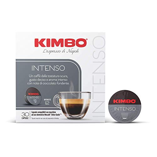 Kimbo Intenso - Capsule di Caffè Compatibili Nescafè Dolce Gusto - 2 Pacchi da 30 Capsule