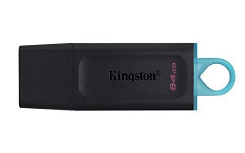 Kingston DataTraveler Exodia DTX 64GB Flash Drive USB 3.2 Gen 1 - con cappuccio protettivo e anello portachiavi in colori multipli