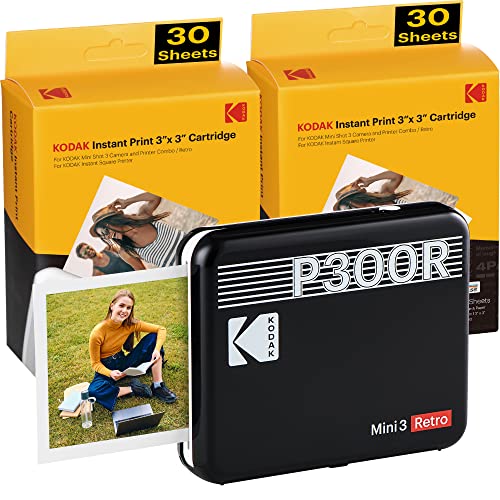 Kodak Mini 3 Stampante portatile per Smartphone + 6 Cartucce, Foto ...