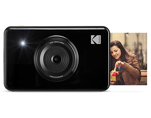 Kodak Mini Shot - Fotocamera digitale a stampa istantanea, wireless, 5 x 7.6 cm, con tecnologia di stampa brevettata a 4Pass 2 in 1, nero