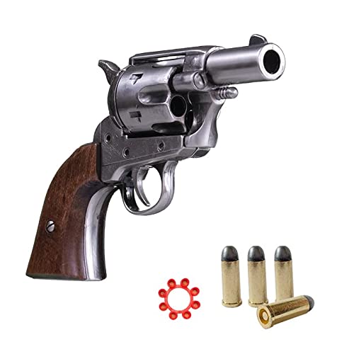 KOLSER Quality Replica Pocket Revolver Cal.45. USA 1888 colore acciaio e teste di legno AUTICA. 19 cm