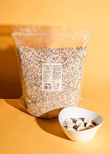 KoRo - Fiocchi integrali ai 4 cereali bio 2,5 kg - fiocchi di cerea...