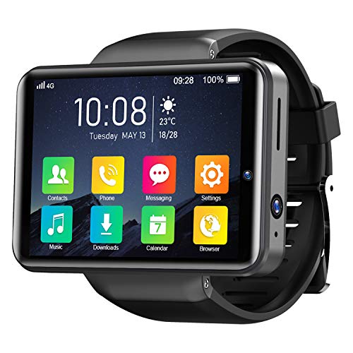 KOSPET Note 4G Smartwatch, 2,4 pollici IPS HD Touch screen 3G RAM 32GB ROM Android Smartwatch con GPS Dual Fotocamere, Face ID, batteria da 2000 mAh, misurazione della frequenza cardiaca da uomo