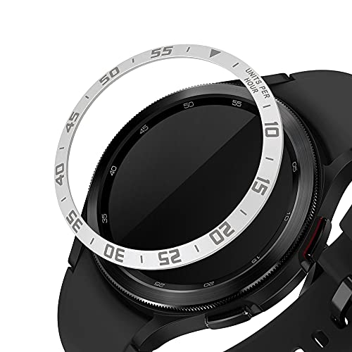 kwmobile Protezione Display Compatibile con Samsung Galaxy Watch 4 Classic (46mm) Fitness-tracker - Sticker Proteggi-schermo per Smart-Watch argento nero