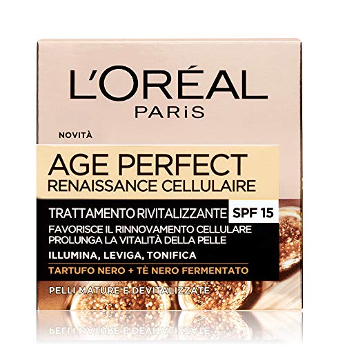 L Oréal Paris Age Perfect Renaissance Cellulaire Crema Viso Antirughe Ricostituente Giorno, Pelli Mature, 50 ml