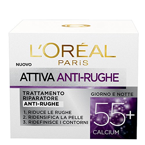 L Oréal Paris Attiva Antirughe 55+ Crema Viso Donna Antirughe Ripa...