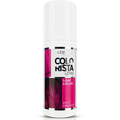 L Oréal Paris Colorista Spray 1-Day Color Colorazione Temporanea un Giorno, Rosa Acceso (Hot Pink)
