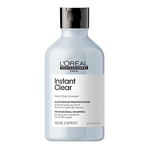 L Oréal Professionnel Paris | Shampoo professionale per tutti i tipi di capelli Instant Clear Serie Expert, Formula antiforfora purificante, 300 ml