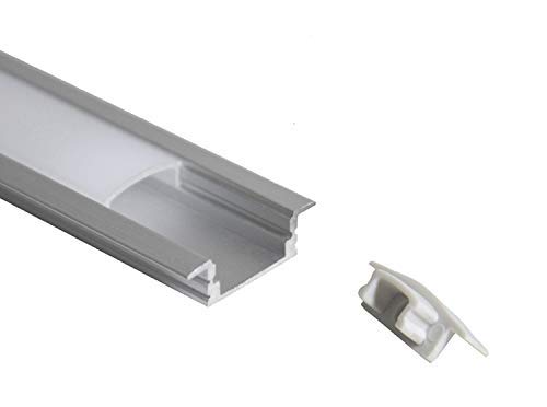 LedPiemonte illuminazione Led barra led da INCASSO con comando touch dimmerabile a misura luce calda profilo in alluminio 190 cm alimentatore 12V incluso