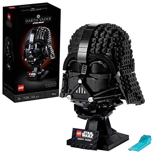 LEGO 75304 Star Wars Casco di Darth Vader, Modellino da Costruire Fai da Te in Mattoncini per Adulti, Idee Regalo Guerre Stellari da Collezione