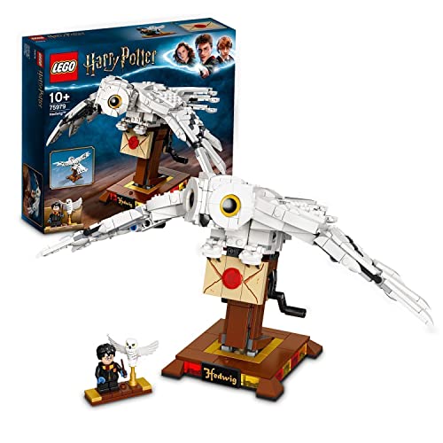 LEGO 75979 Harry Potter Edvige, Modello da Costruire della Civetta delle Nevi Giocattolo, Oggetto da Collezione con Personaggi, Idea Regalo per Bambini