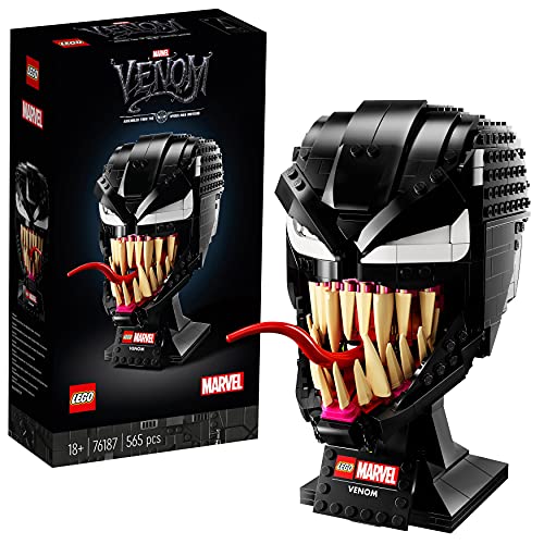 LEGO 76187 Super Heroes Venom, Maschera del Nemico del Supereroe Spider-Man, Set Fai da Te da Collezione, Modellino da Costruire per Adulti, Idee Regalo