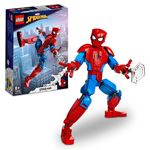 LEGO 76226 Marvel Personaggio di Spider-Man, Set con Action Figure Snodabile, Film Supereroi, Modellino da Collezione, Giochi per Bambini e Bambine