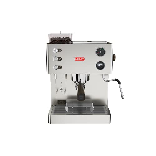 LELIT PL82T Kate, macchina da caffè prosumer con macina caffè integrato e LCC per gestire tutti i parametri