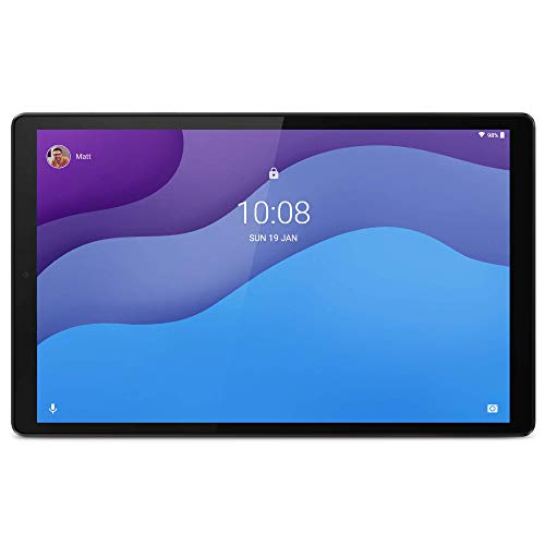 Lenovo Tab M10 HD (2nd Gen) Tablet - Display 10.1  HD (MediaTek Helio P22T,Storage 64GB Espandibile fino ad 1 TB,RAM 4GB,WIFI+Bluetooth 5.0,4G LTE,2 Speaker,Android 10) Iron Grey - Esclusiva Amazon