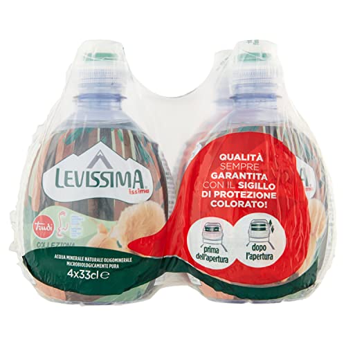Levissima Acqua Minerale Naturale Oligominerale, 4 x 330 ml